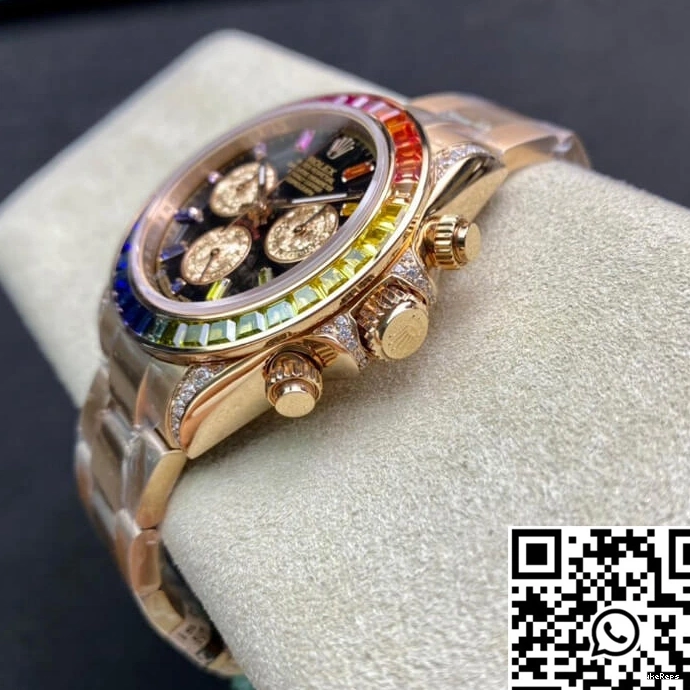 Rolex 116595 Gold TW RBOW Rose Factory Daytona 0704